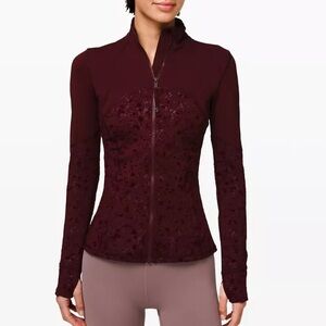 Lululemon Maroon Zip Up Jacket, New With Tags